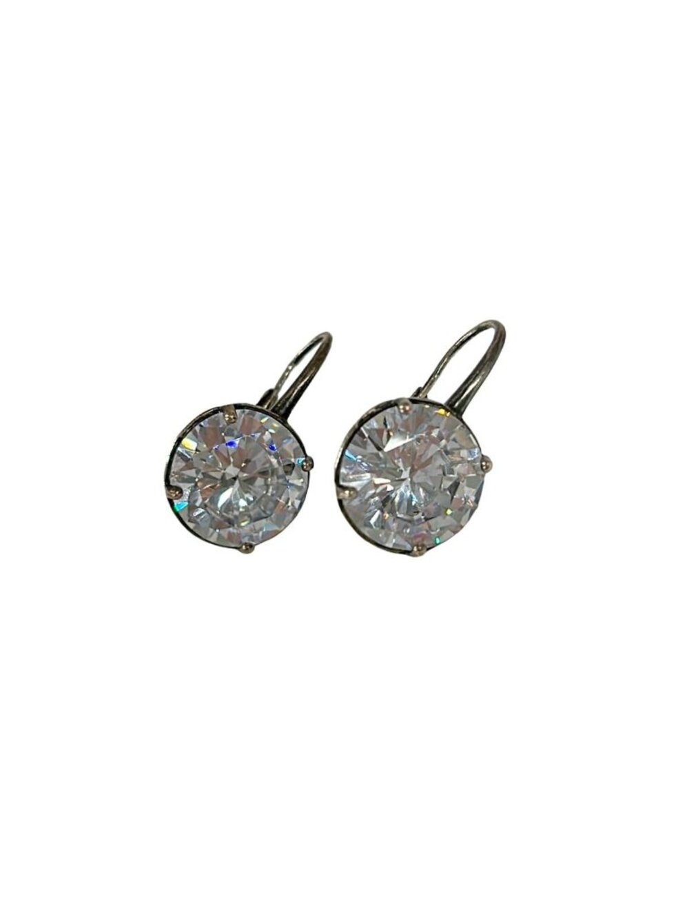 Bottega Veneta Earrings Silver Clear